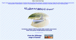 Desktop Screenshot of makeacanoe.com