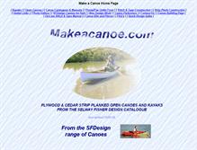 Tablet Screenshot of makeacanoe.com